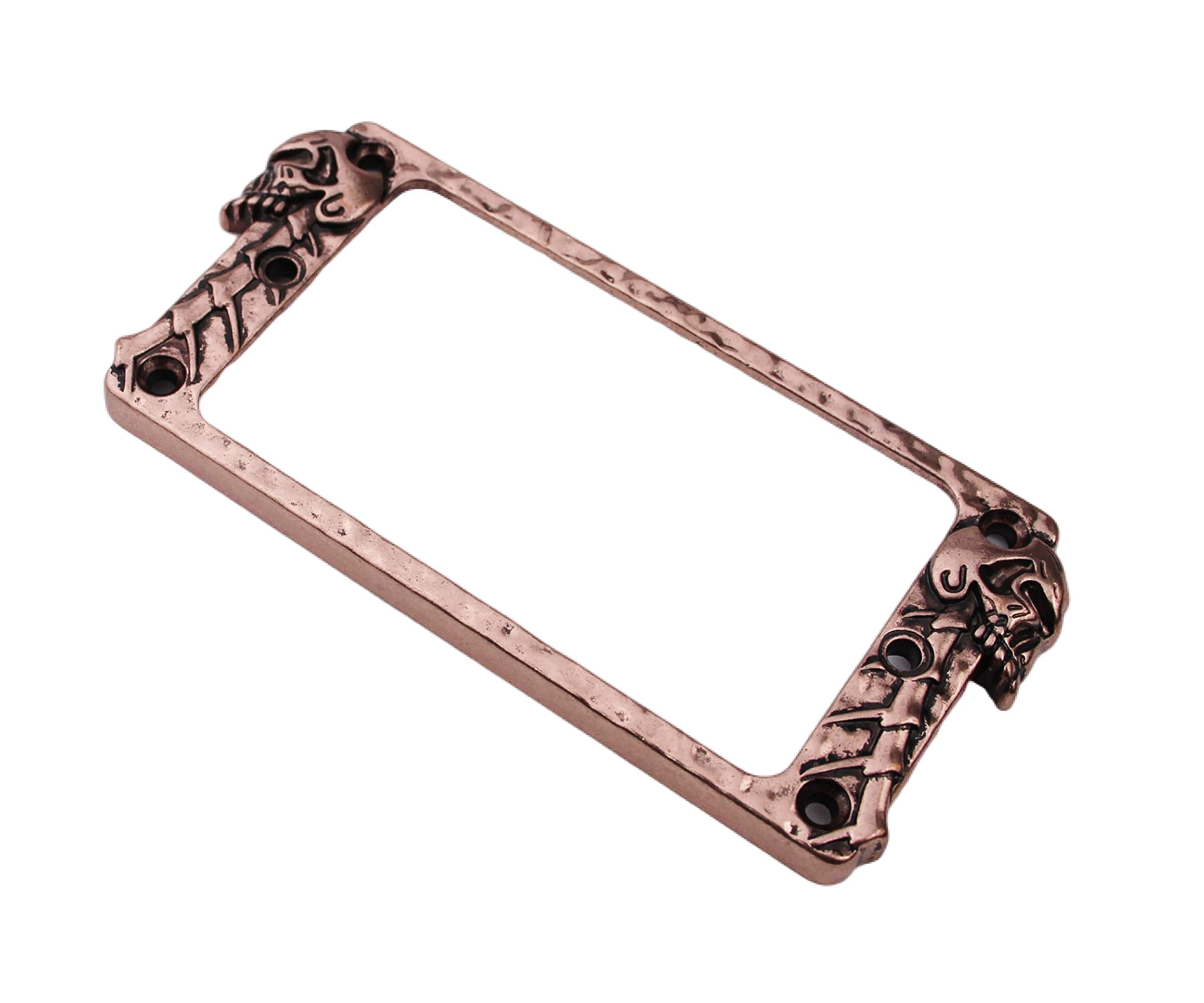 Guyker Metal Flat Humbucker Cover, Pickup Mounting Ring Set - Bridge Neck Pickups Frame Replacement Part for Electric Guitar or